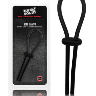 Rock Solid Lasso Cockring - Black