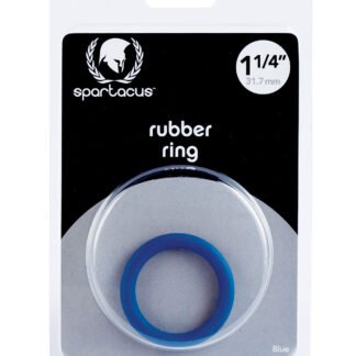 Spartacus 1.25" Rubber Cock Ring -  Blue