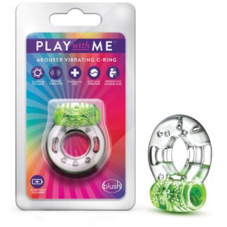 Blush Play with Me Arouser Vibrating C-Ring - Green