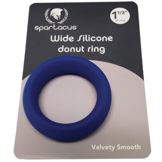 Spartacus 1.5" Wide Silicone Donut Ring - Blue