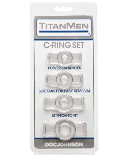 Titanmen Tools Cock Ring Set - Clear