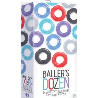 The 9's Baller's Dozen Original 12pc Cockring Set - Asst. Colors