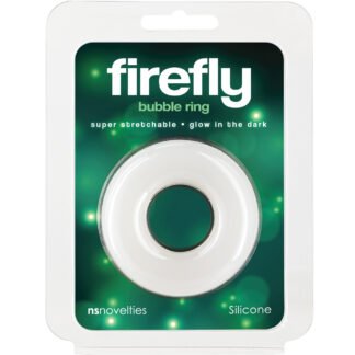 Firefly Glow in the Dark Bubble Cock Ring - Large