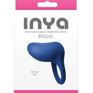 INYA Regal Rechargeable Vibrating Ring - Blue