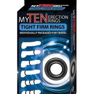 My Ten Erection Rings Tight Firm Rings - Black