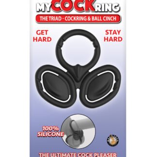 My Cock Ring The Triad Cockring & Ball Cinch - Black