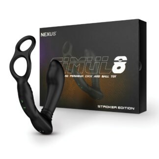 Nexus Simul8 Dual Anal & Perineum Cock & Ball - Black