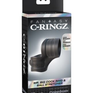 Fantasy C-Ringz Mr. Big Cock Ring & Ball Stretcher - Black