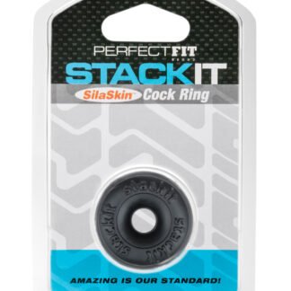 Perfect Fit Stackit Cock Ring - Black