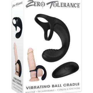 Zero Tolerance Vibrating Ball Cradle w/Remote - Black