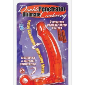 Double Penetrator Ultimate Cockring - Red